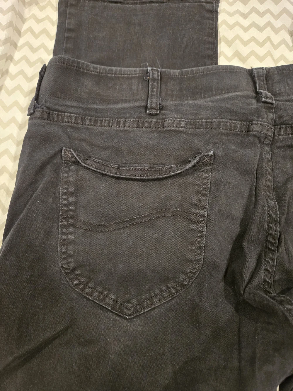 *Lee* Slim Straight Black Jeans